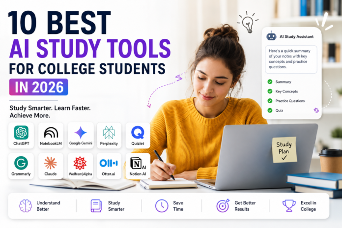 10 Best AI Study Tools for College Students in 2026