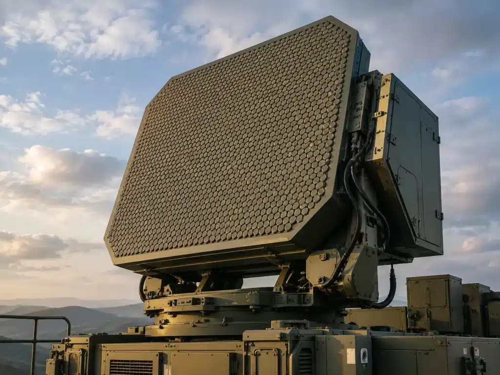 AESA radar system used for long-range air defence target tracking