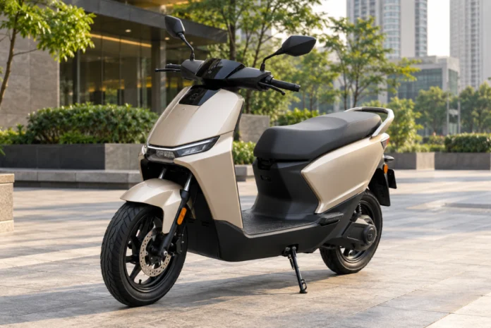 Ather Konarc electric scooter parked in an urban setting