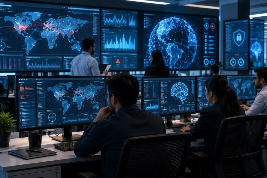 AI threat intelligence and cybersecurity monitoring