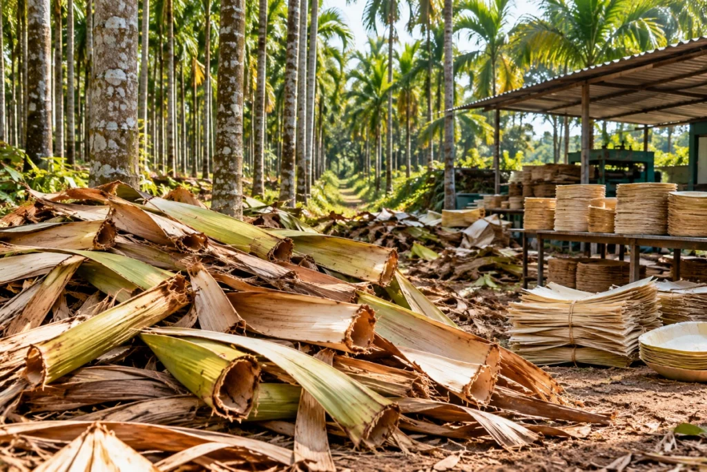 Areca leaf waste as a potential agricultural resource for ethanol production