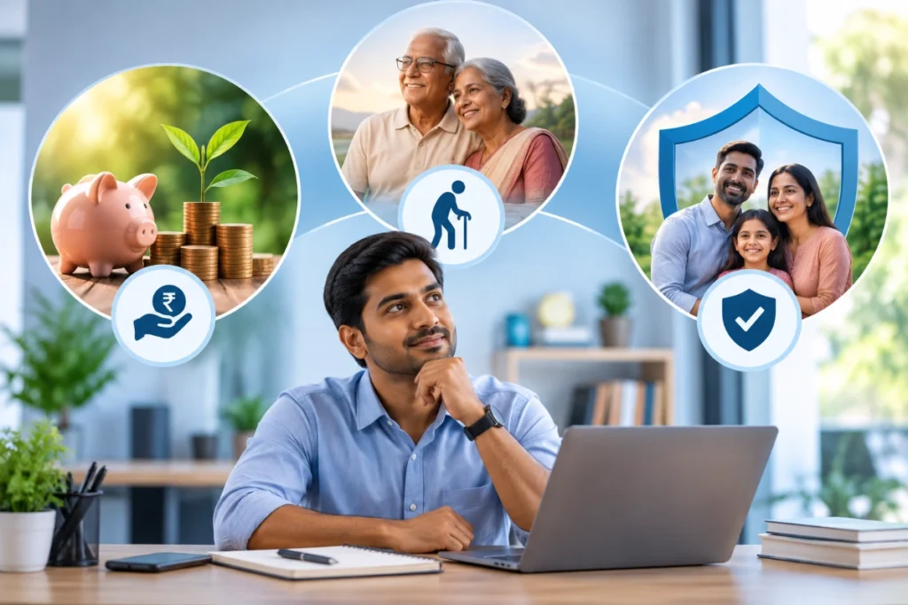 EPF EPS and EDLI components of EPFO coverage