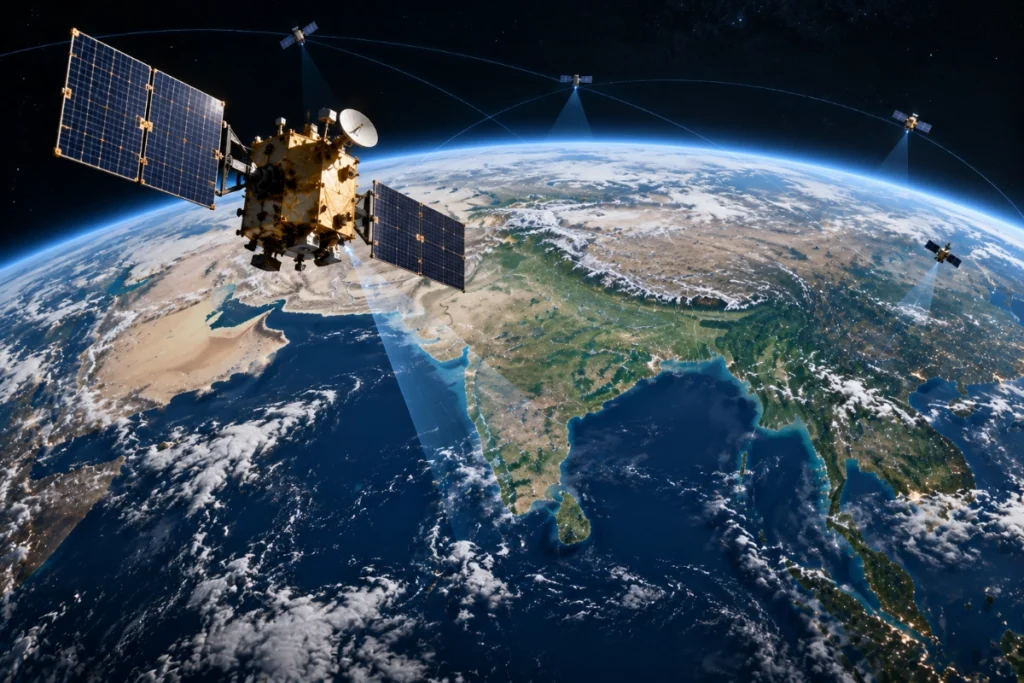 Indian satellite and space situational awareness above Earth